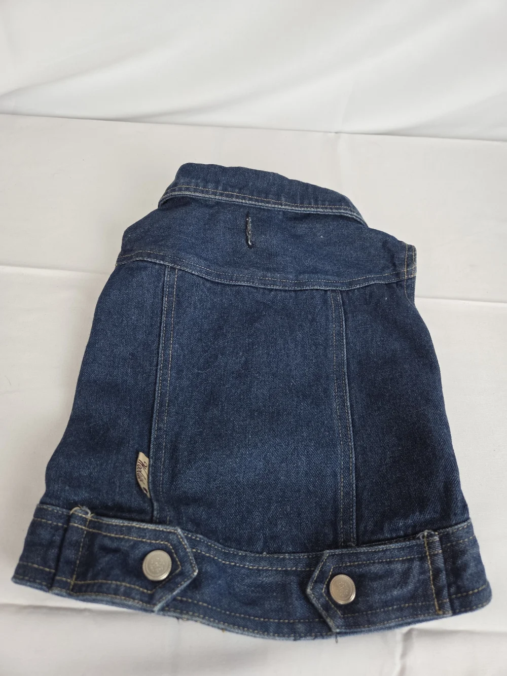 Dog denim Coat By Woolrich refer To Photos For Sizing.